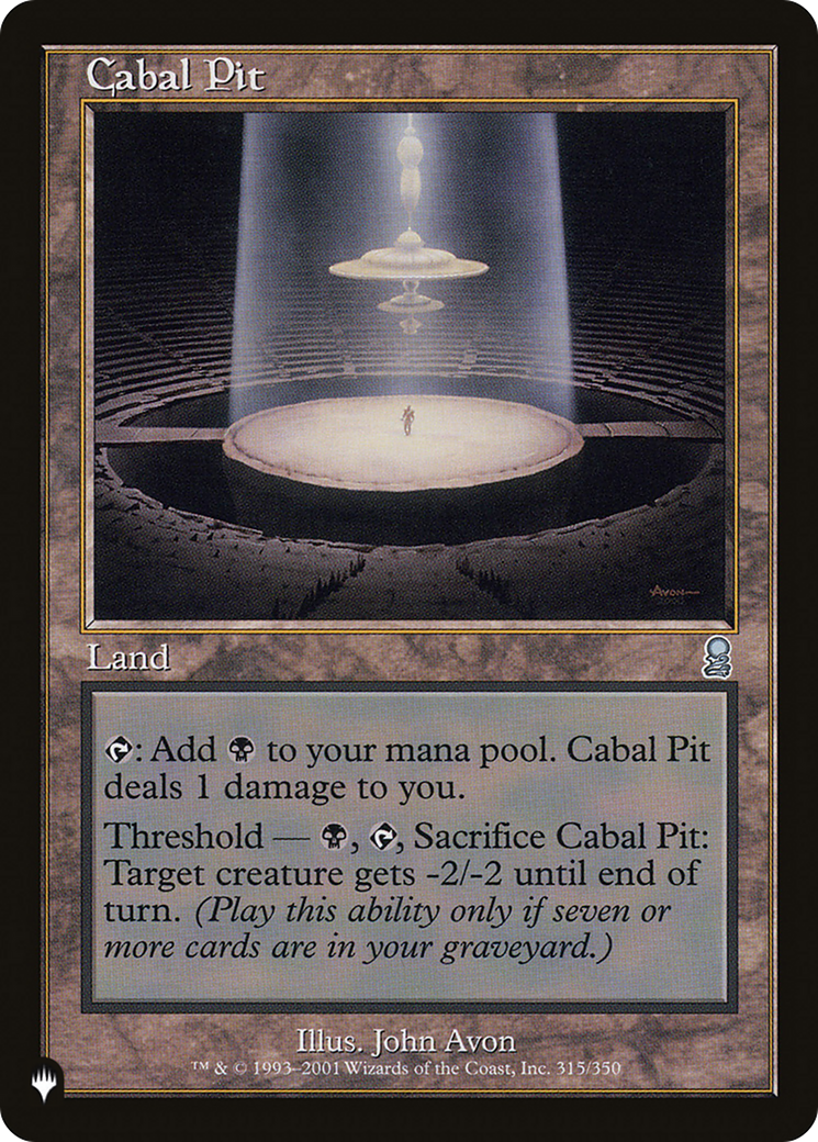 Cabal Pit [The List Reprints] | Lots Moore NSW