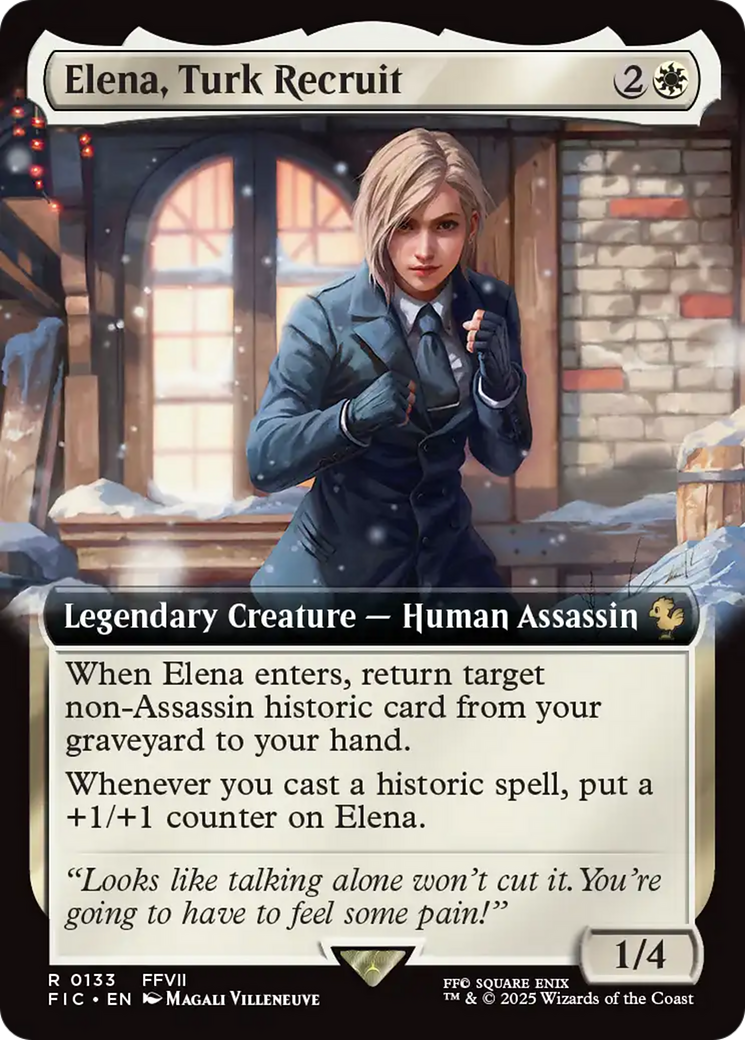 Elena, Turk Recruit (Extended Art) [FINAL FANTASY Commander] | Lots Moore NSW