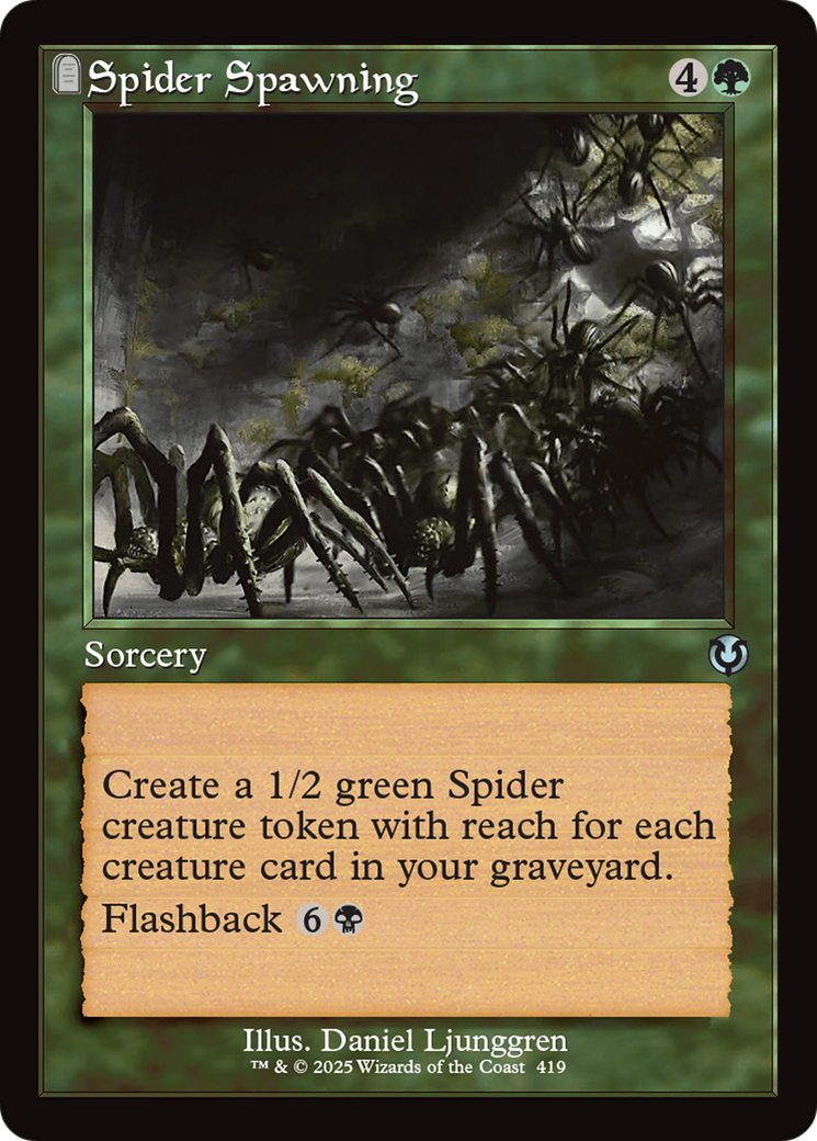 Spider Spawning (Retro Frame) [Innistrad Remastered] | Lots Moore NSW