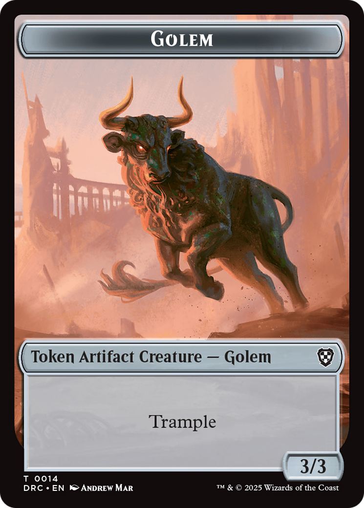 Golem (0014) // Golem (0015) Double-Sided Token [Aetherdrift Tokens] | Lots Moore NSW