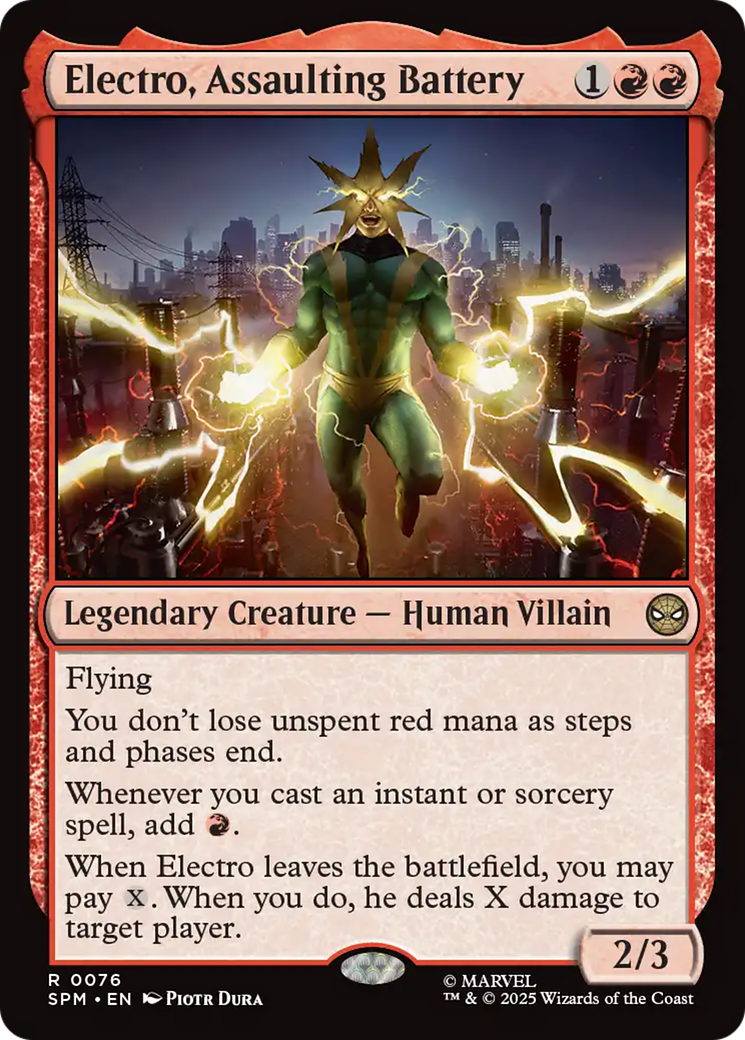 Electro, Assaulting Battery [Marvel's Spider-Man] | Lots Moore NSW