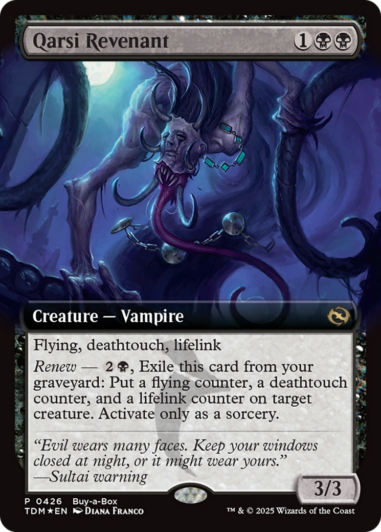 Qarsi Revenant (Extended Art) (Buy-A-Box) [Tarkir: Dragonstorm Promos] | Lots Moore NSW