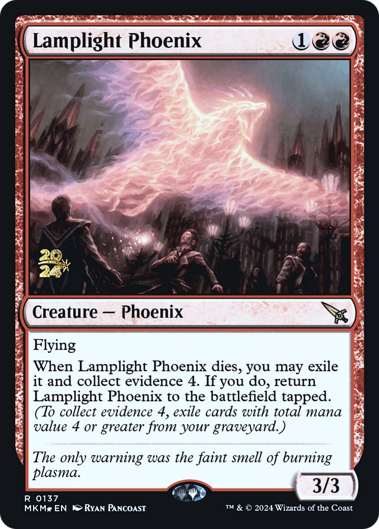 Lamplight Phoenix [Murders at Karlov Manor Prerelease Promos] | Lots Moore NSW