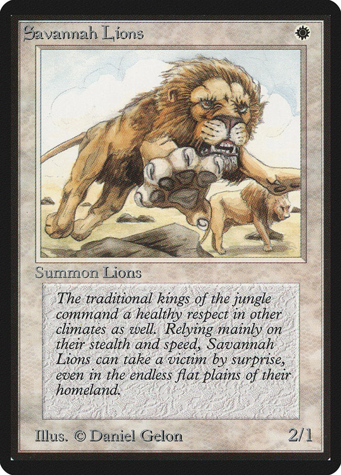 Savannah Lions [Beta Edition] | Lots Moore NSW