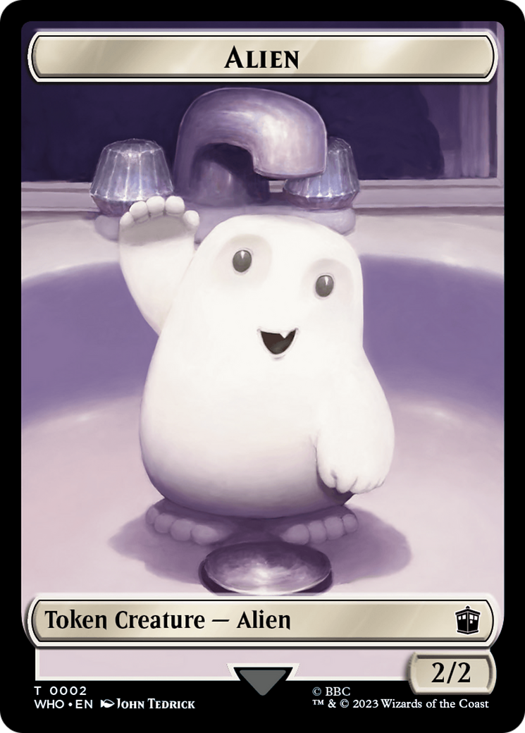 Alien // Mark of the Rani Double-Sided Token [Doctor Who Tokens] | Lots Moore NSW