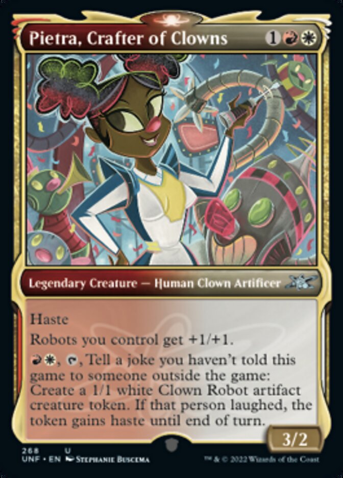 Pietra, Crafter of Clowns (Showcase) [Unfinity] | Lots Moore NSW