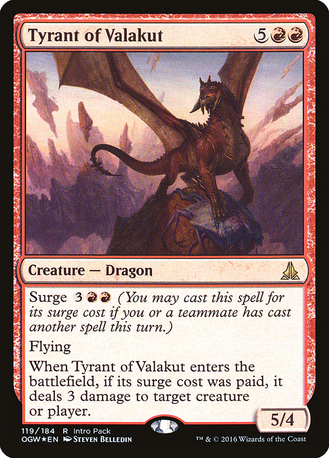 Tyrant of Valakut (Intro Pack) [Oath of the Gatewatch Promos] | Lots Moore NSW