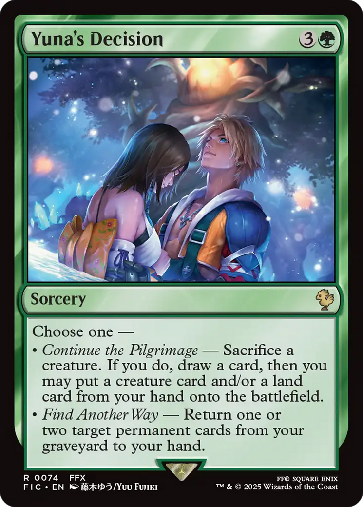 Yuna's Decision [FINAL FANTASY Commander] | Lots Moore NSW