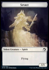 Spirit // Wrenn and Seven Emblem Double-Sided Token [Innistrad: Midnight Hunt Tokens] | Lots Moore NSW