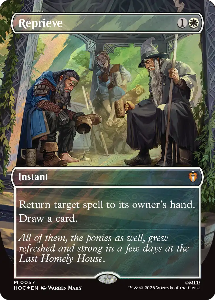 Reprieve (Borderless) (Surge Foil) [The Hobbit: Eternal-Legal] | Lots Moore NSW