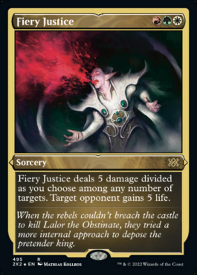 Fiery Justice (Foil Etched) [Double Masters 2022] | Lots Moore NSW