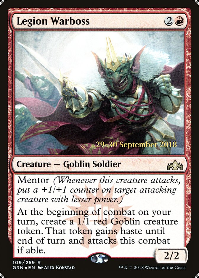 Legion Warboss [Guilds of Ravnica Prerelease Promos] | Lots Moore NSW