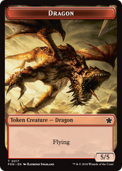 Dragon (0016) // Dragon (0017) Doubled-Sided Token [Foundations Tokens] | Lots Moore NSW