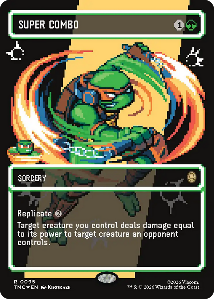 Super Combo (Borderless) (Surge Foil) [Teenage Mutant Ninja Turtles Commander] | Lots Moore NSW