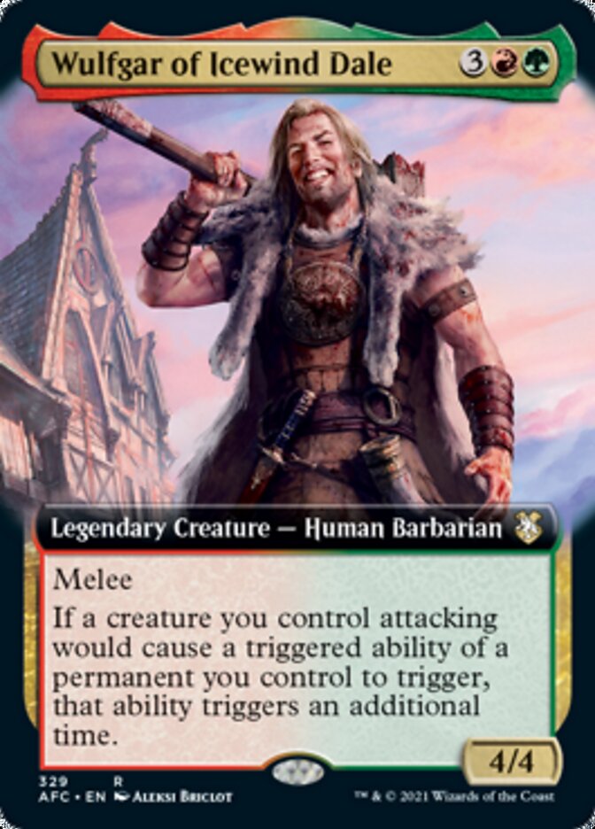 Wulfgar of Icewind Dale (Extended Art) [Dungeons & Dragons: Adventures in the Forgotten Realms Commander] | Lots Moore NSW