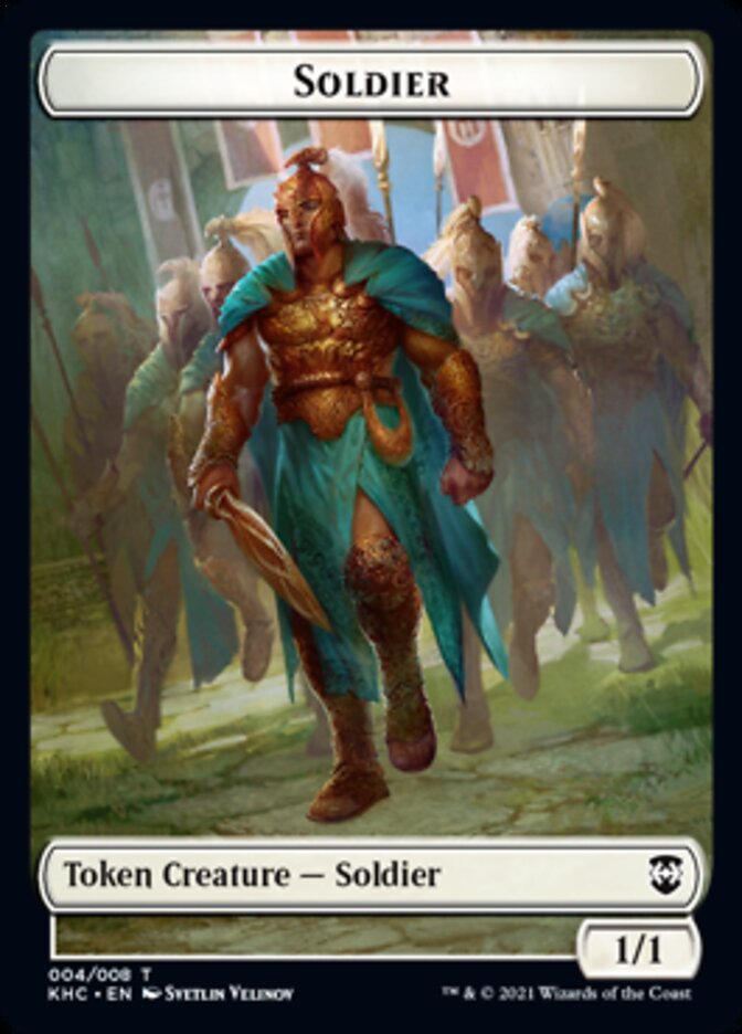 Soldier Token [Kaldheim Commander Tokens] | Lots Moore NSW
