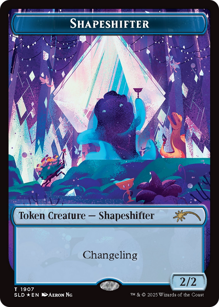Shapeshifter Token (1907) (Double Rainbow Foil) [Secret Lair Drop Series] | Lots Moore NSW