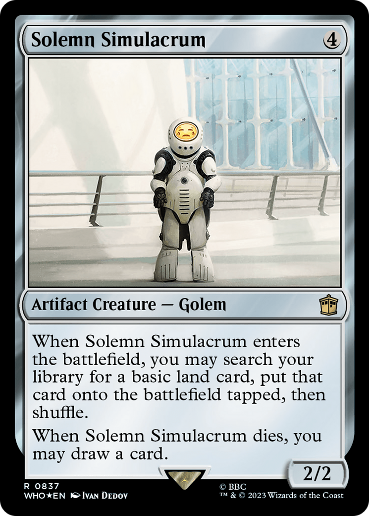 Solemn Simulacrum (Surge Foil) [Doctor Who] | Lots Moore NSW