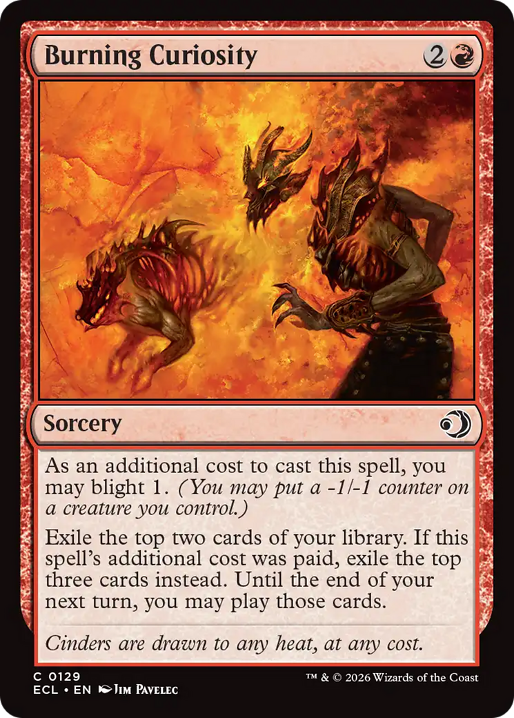 Burning Curiosity [Lorwyn Eclipsed] | Lots Moore NSW