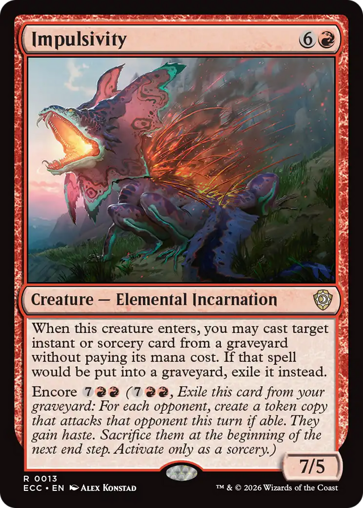 Impulsivity [Lorwyn Eclipsed Commander] | Lots Moore NSW