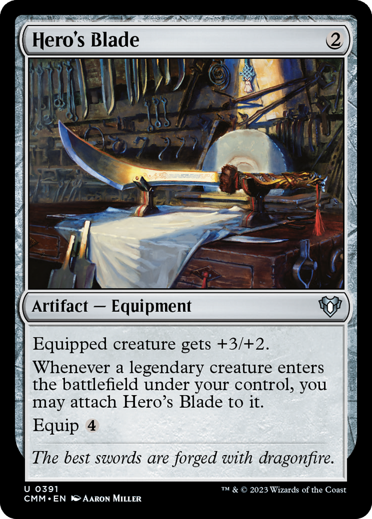 Hero's Blade [Commander Masters] | Lots Moore NSW