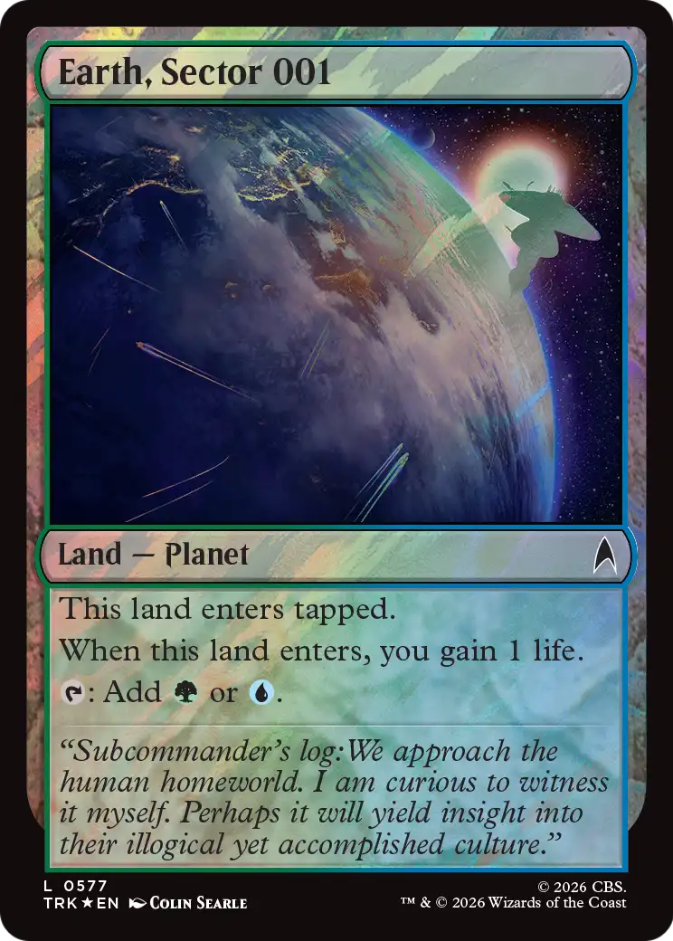Earth, Sector 001 (Surge Foil) [Star Trek] | Lots Moore NSW