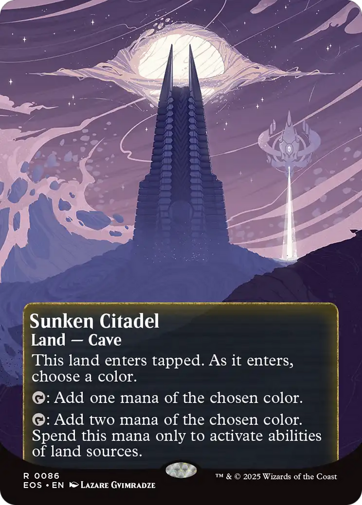Sunken Citadel (0086) (Borderless) [Edge of Eternities: Stellar Sights] | Lots Moore NSW