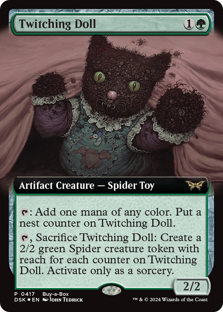 Twitching Doll (Extended Art) (Buy-a-box) [Duskmourn: House of Horror Promos] | Lots Moore NSW