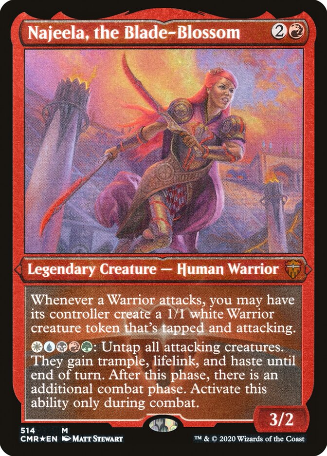 Najeela, the Blade-Blossom (Etched) [Commander Legends] | Lots Moore NSW