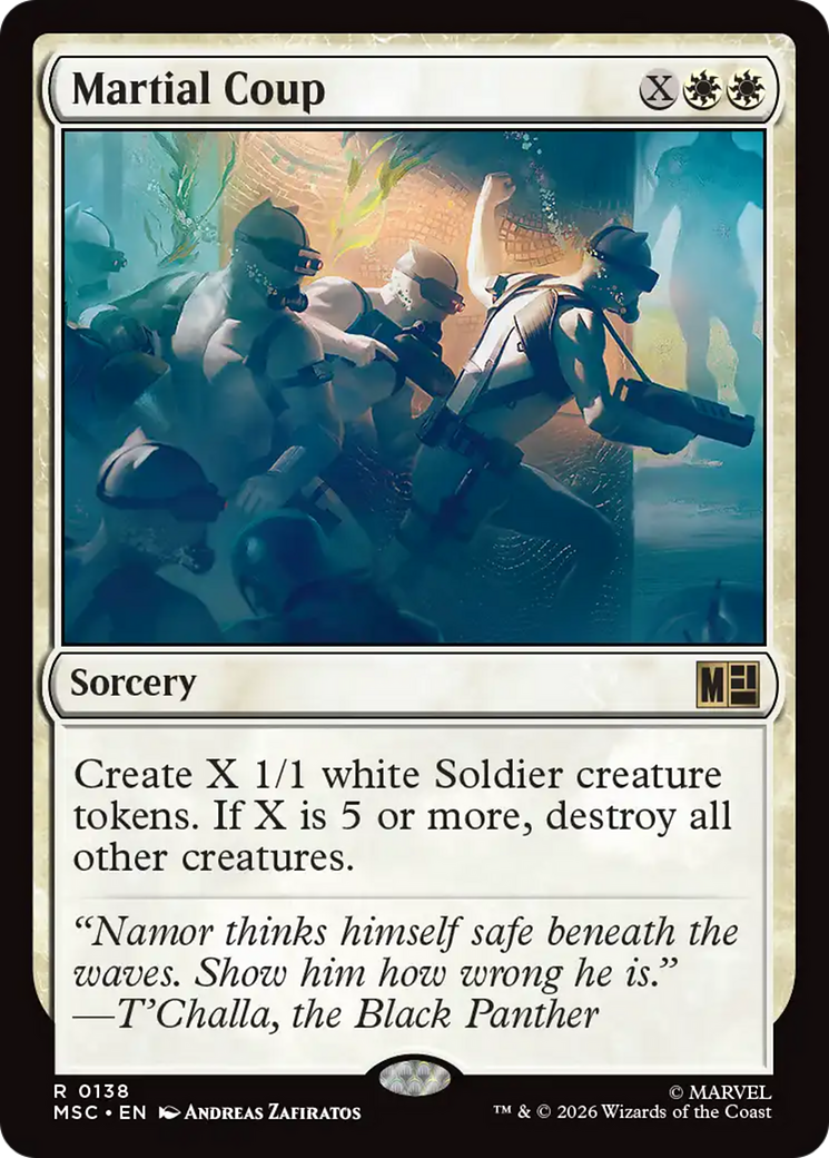 Martial Coup (Surge Foil) [Marvel Super Heroes Commander] | Lots Moore NSW