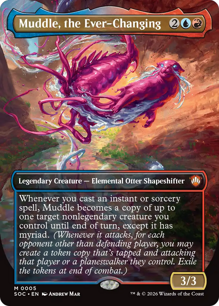 Muddle, the Ever-Changing (Borderless) [Secrets of Strixhaven Commander] Magic: The Gathering | Lots Moore NSW