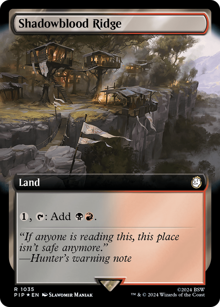 Shadowblood Ridge (Extended Art) (Surge Foil) [Fallout] | Lots Moore NSW