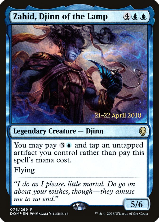 Zahid, Djinn of the Lamp [Dominaria Prerelease Promos] | Lots Moore NSW