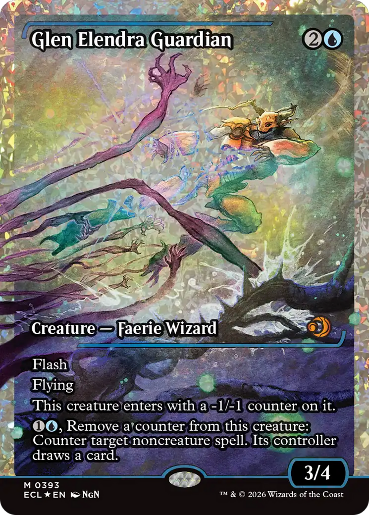Glen Elendra Guardian (0393) (Showcase) (Fracture Foil) [Lorwyn Eclipsed] | Lots Moore NSW