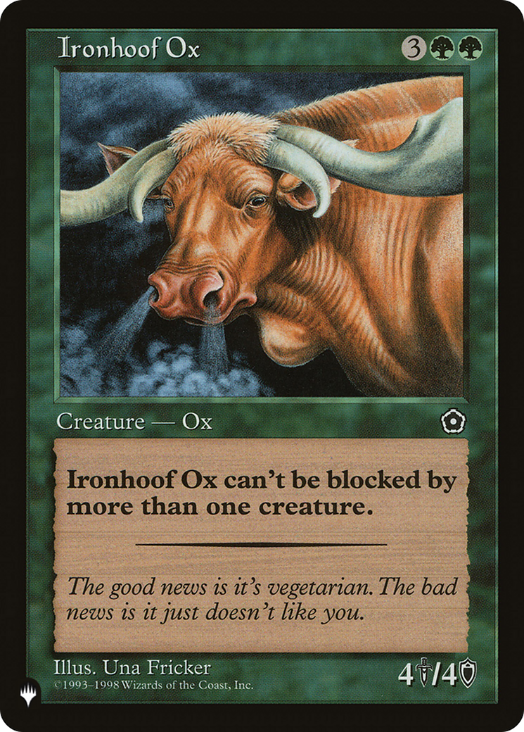 Ironhoof Ox [The List Reprints] | Lots Moore NSW