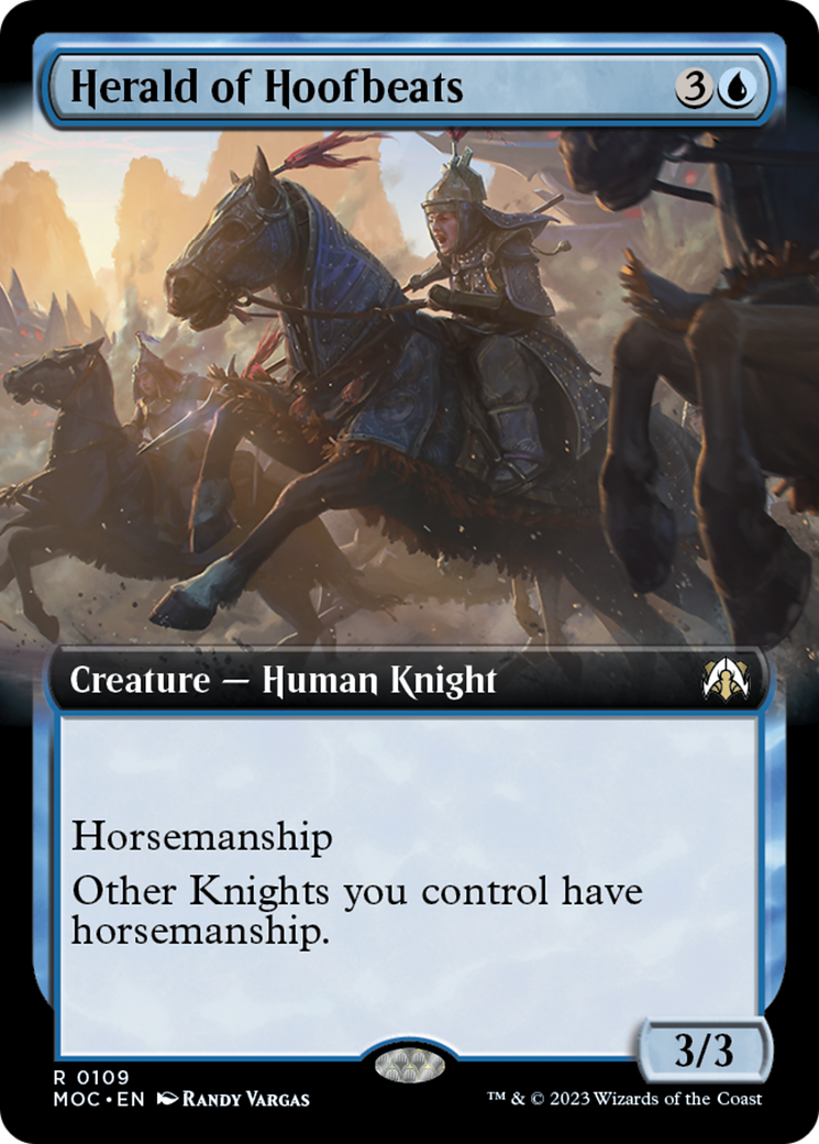 Herald of Hoofbeats (Extended Art) [March of the Machine Commander] | Lots Moore NSW