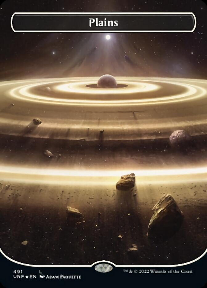 Plains (491) (Orbital Space-ic Land) (Galaxy Foil) [Unfinity] | Lots Moore NSW