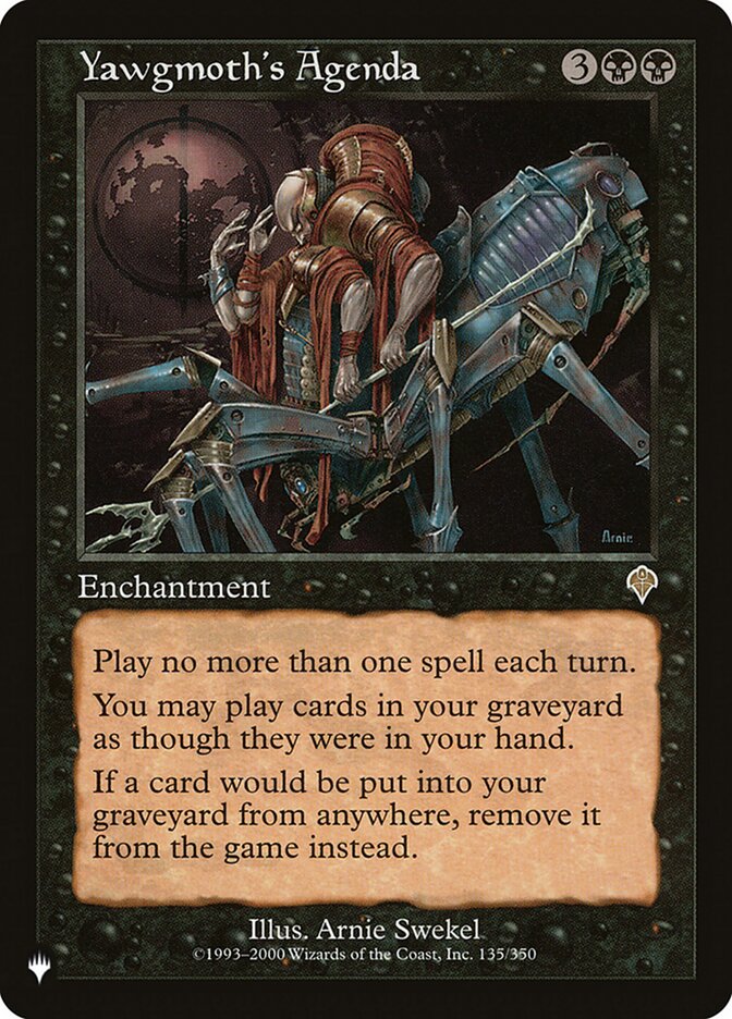 Yawgmoth's Agenda [The List] | Lots Moore NSW