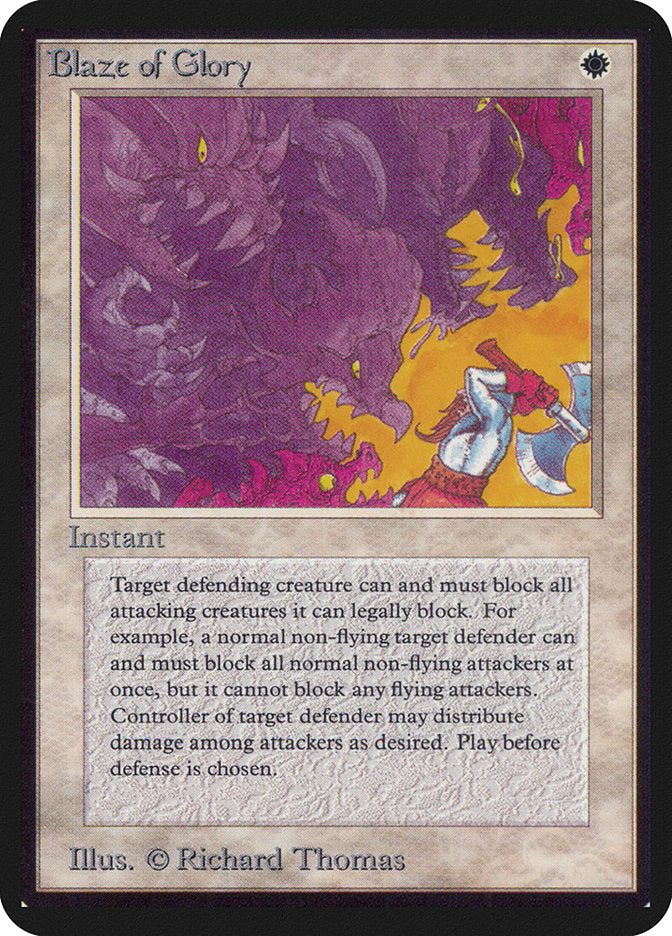 Blaze of Glory [Alpha Edition] | Lots Moore NSW