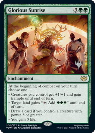 Glorious Sunrise (Promo Pack) [Innistrad: Crimson Vow Promos] | Lots Moore NSW