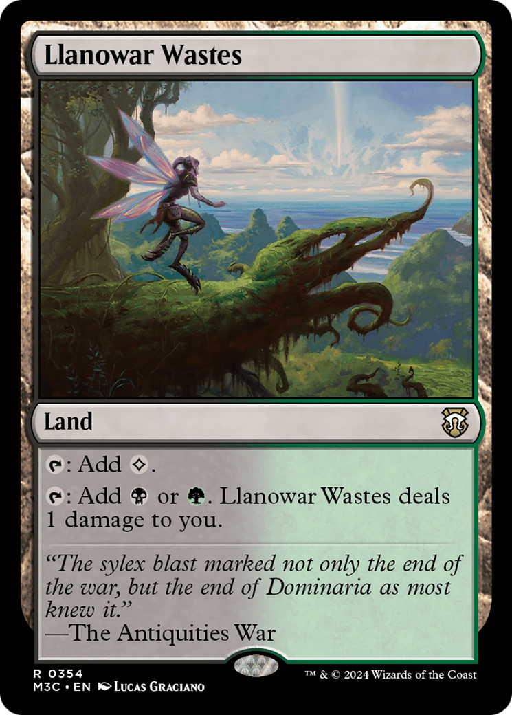 Llanowar Wastes (Ripple Foil) [Modern Horizons 3 Commander] | Lots Moore NSW