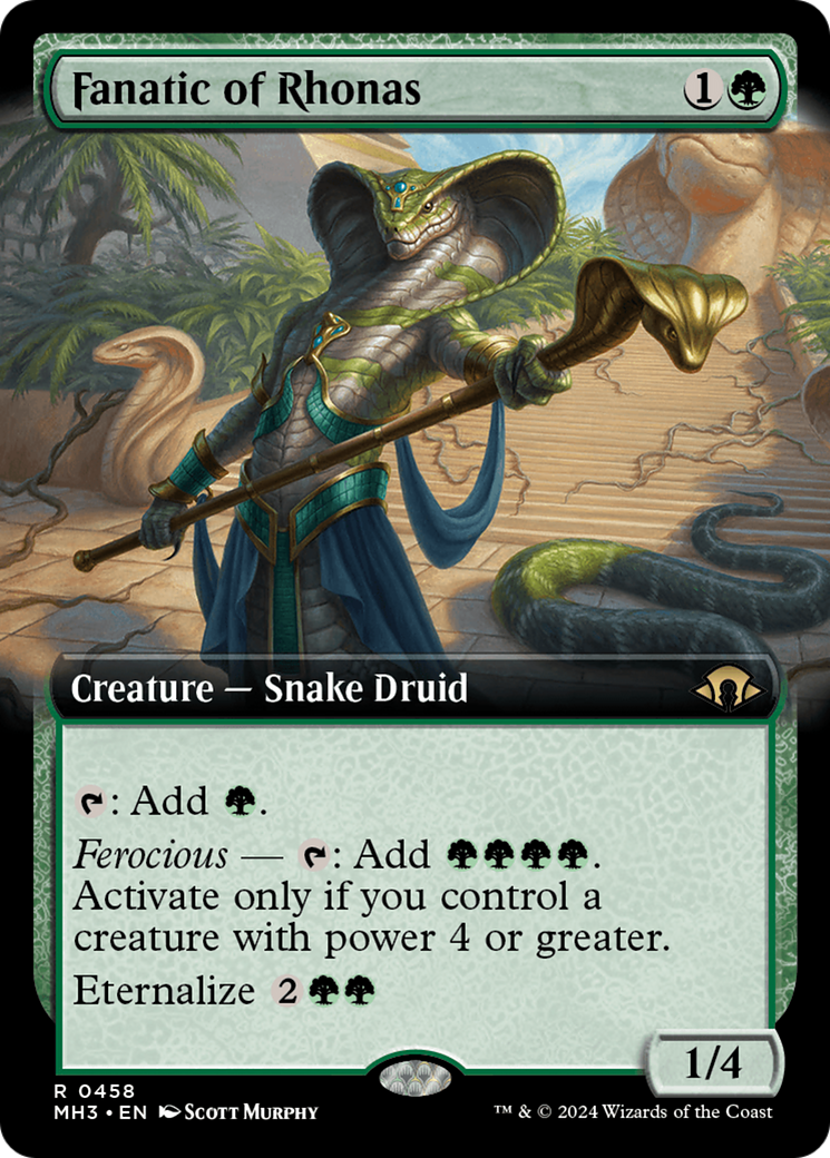 Fanatic of Rhonas (Extended Art) [Modern Horizons 3] | Lots Moore NSW