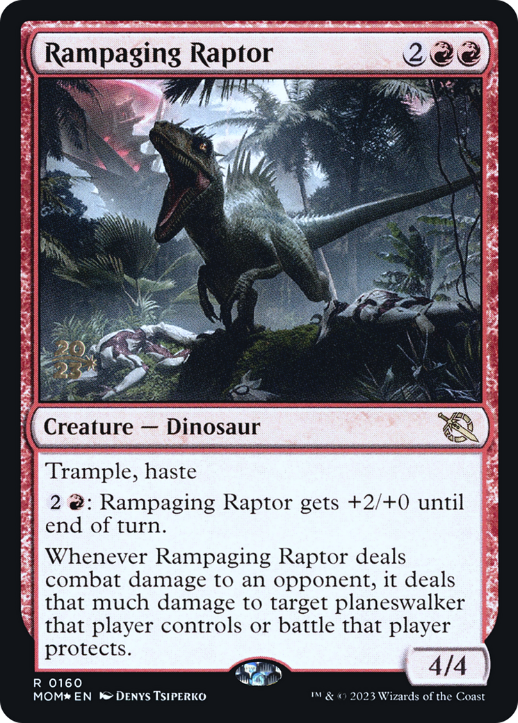 Rampaging Raptor [March of the Machine Prerelease Promos] | Lots Moore NSW