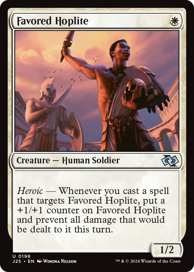 Favored Hoplite [Foundations Jumpstart] | Lots Moore NSW