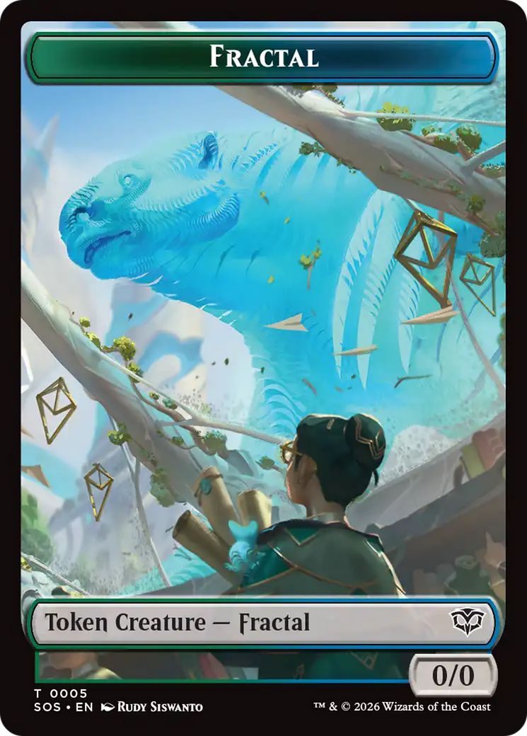 Fractal (0005) // Pest (0009) Double-Sided Token [Secrets of Strixhaven Tokens] | Lots Moore NSW