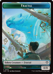Boar // Fractal (0005) Double-Sided Token [Secrets of Strixhaven Commander Tokens] | Lots Moore NSW