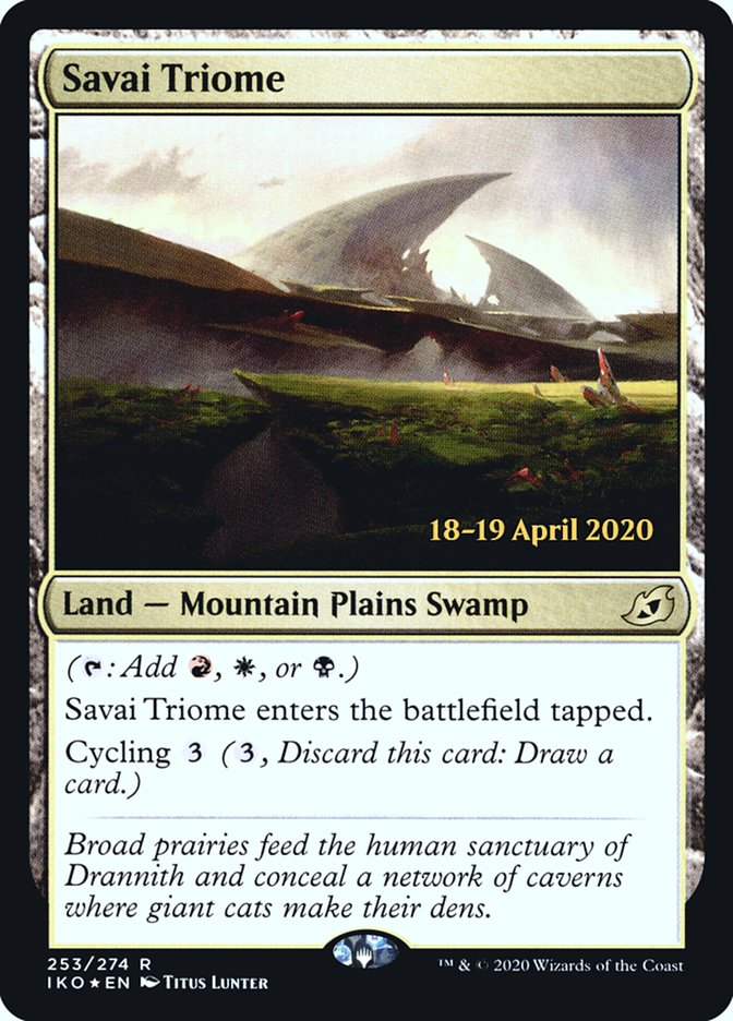 Savai Triome [Ikoria: Lair of Behemoths Prerelease Promos] | Lots Moore NSW