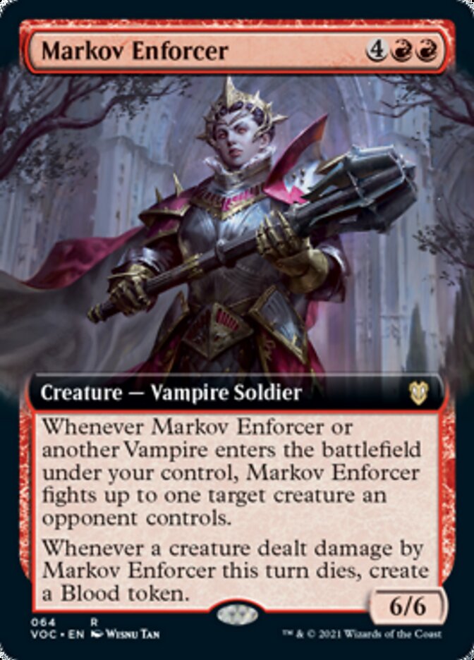 Markov Enforcer (Extended Art) [Innistrad: Crimson Vow Commander] | Lots Moore NSW