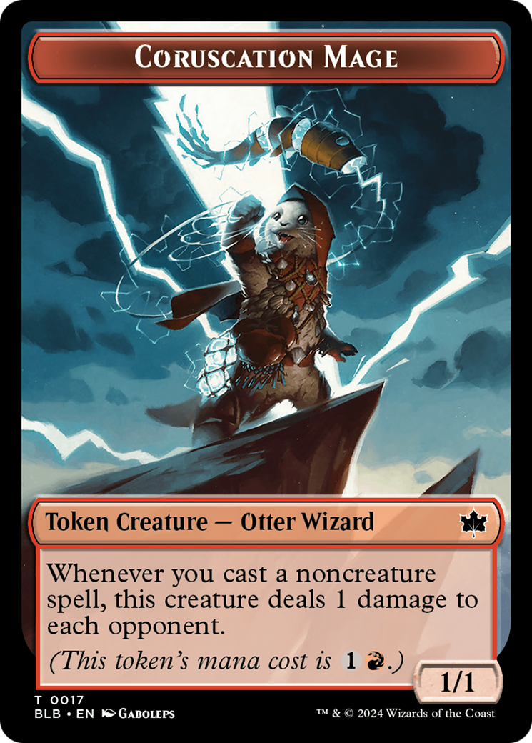 Food // Coruscation Mage Double-Sided Token [Bloomburrow Tokens] | Lots Moore NSW