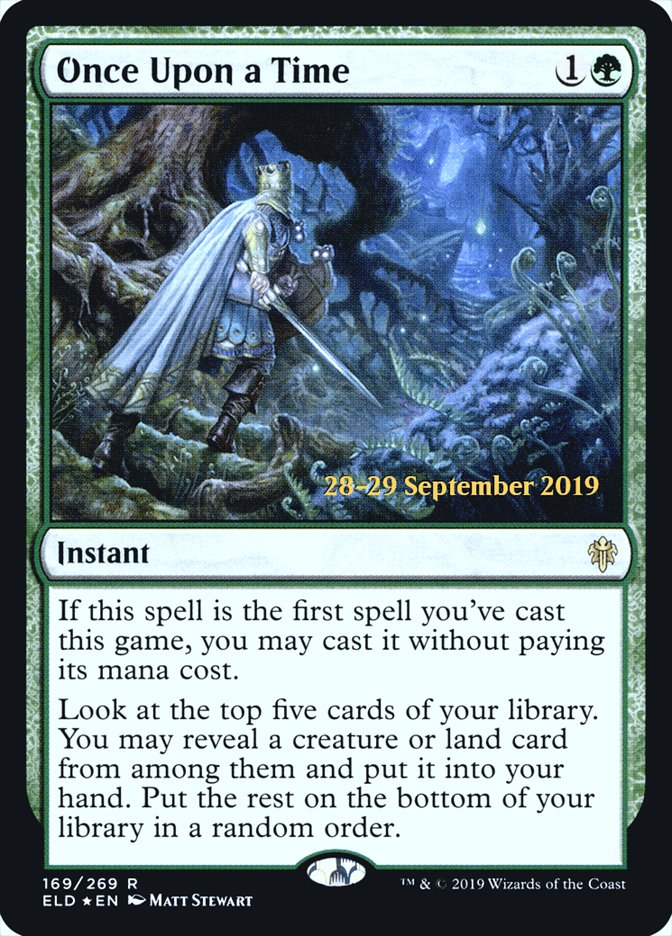 Once Upon a Time [Throne of Eldraine Prerelease Promos] | Lots Moore NSW